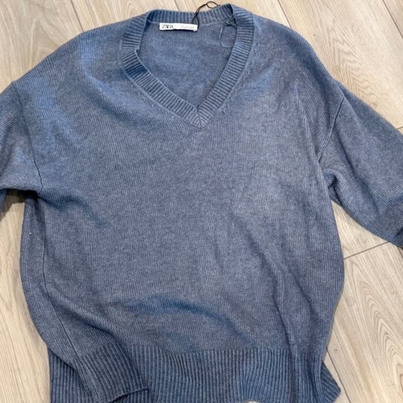 Women's Zara Sweater-Blue Size L - Picture 1 of 1